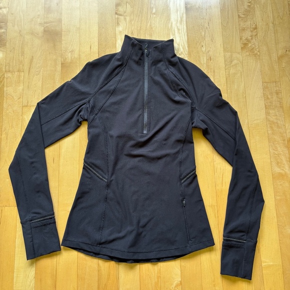 Lululemon Fresh Tracks 1/2 Zip - Black - Size 4 - Picture 1 of 7